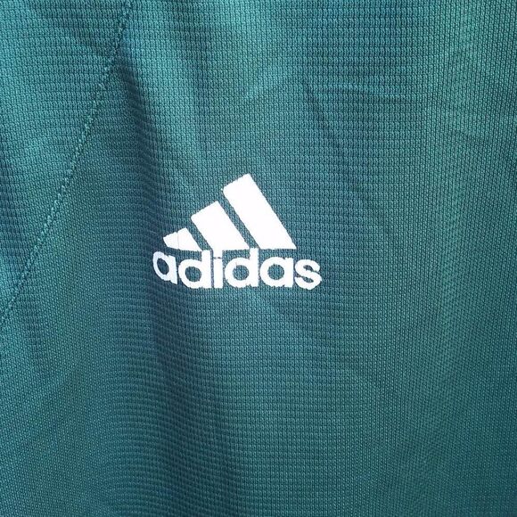 Green White Stripes Adidas Tank Top size Large - Picture 4 of 6